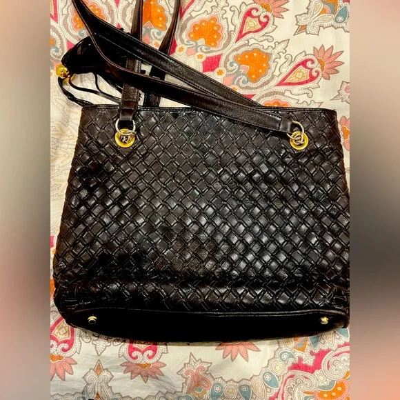 Bally Vintage 1990’s Braided Leather Shoulder Bag - Picture 4 of 12